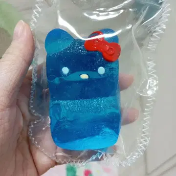 새상품 키티 Kitty 투명 블루 젤리 물감 스퀴즈 낫낫