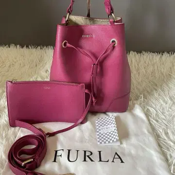 새상품급 FURLA 코스탄자 숄더백 2way 핑크 고급