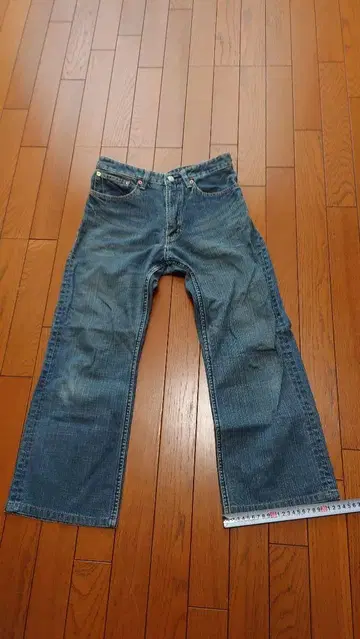 BOBSON 스트레이트 데님 블루 사이즈 (31) 78cm