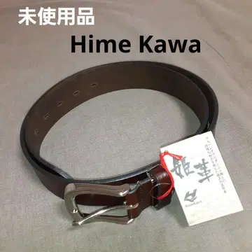 히메가죽 브라운 벨트 택 포함 새상품