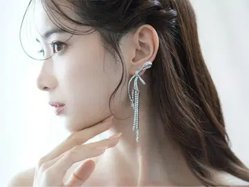 STELLA BRIDAL 크리스탈 리본 귀찌