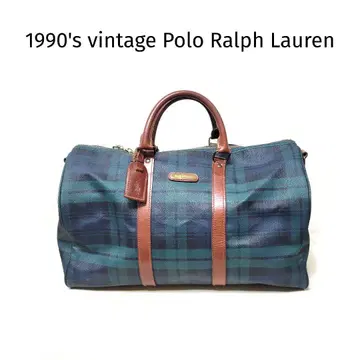 레어 90년대 빈티지 RALPH LAUREN 중형 보스턴 백