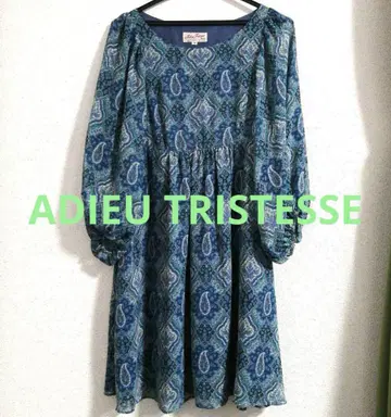 ADIEU TRISTESSE 아두이트리스테스 시어 튜닉 원피스