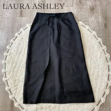 LAURA ASHLEY 로라 애슐리 린넨 롱 스커트 랩 스커트