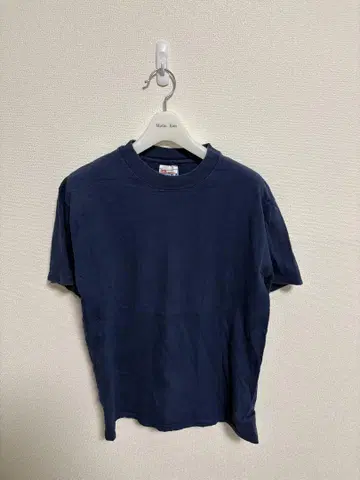 90s Hanes 네이비 그래픽 티셔츠 M