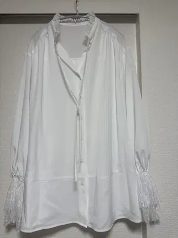 JEANASIS 화이트 레이스 셔츠 F