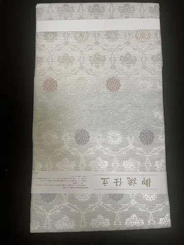 나고야 오비 여름 오비 화이트 베이스 민트 그린