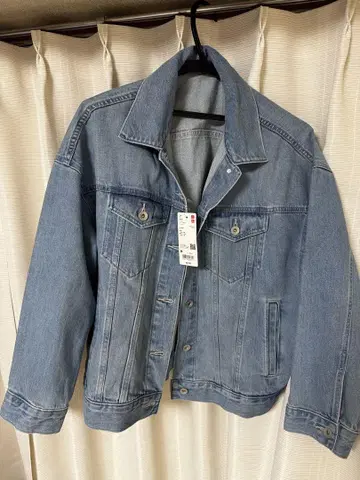 유니클로 데님 자켓 M 사이즈 63 블루