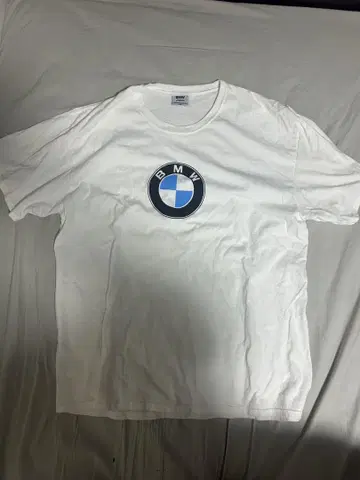 BMW 로고 티셔츠 XL 화이트