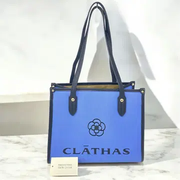 미사용 CLATHAS 클레이사스 토트백 루시 블루 까멜리아