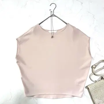새상품급 소주 숏 슬리브 코쿤 블라우스 연한 핑크 S 사이즈 루즈한