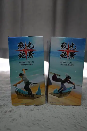 미개봉 새상품 원피스 전광절경 조로&미호크 2종 피규어 묶음 판매