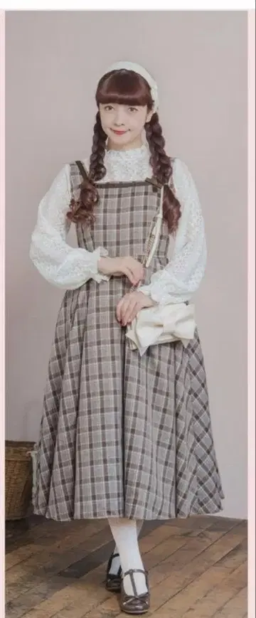 아오키 미사코 씨 시마무라 콜라보 오버롤 스커트 2종 세트