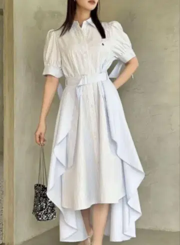 헴 레이어드 셔츠 원피스 dazzlin 폴로