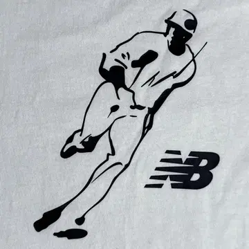 NB 오타니 쇼헤이 시그니처 로고 이노우에 유히코 디자인 티셔츠 화이트