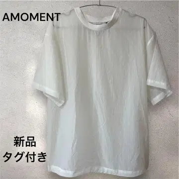 새상품 택 포함 AMOMENT M 사이즈 시어 티셔츠 한국 여성용