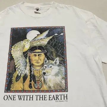 ONE WITH THE EARTH 90s 오가닉 코튼 카피라이트