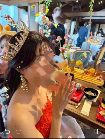 결혼식 티아라