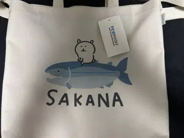 택 포함 미사용 새상품 자기 자책 2WAY 토트백 SAKANA