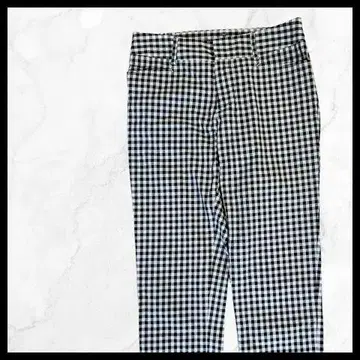 90's 빈티지 깅엄 체크 테이퍼드 팬츠