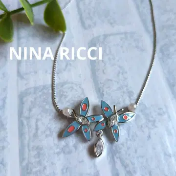 NINA RICCI 니나리치 목걸이 나비 인공 진주 미사용품