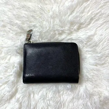 폴스미스 블랙 가죽 접이식 지갑