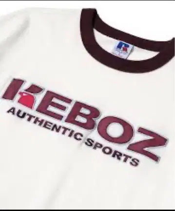 케보즈 러셀 애슬레틱 링거 티셔츠 L 버건디 keboz