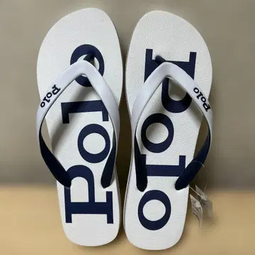폴로 비치 샌들 화이트/네이비