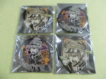 도원암귀 후바 신이치 캔뱃지 4개 2종 x 2 하트형 캔뱃지 + 원형