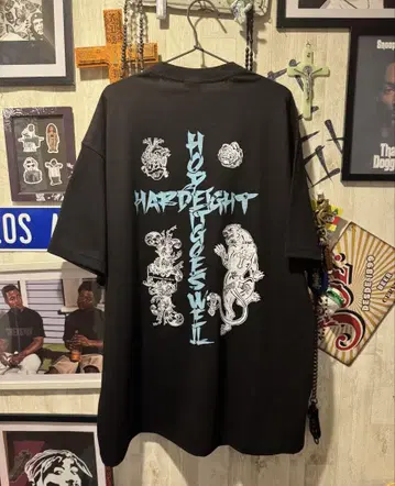 SHAKA WEAR 바디 2XL 사용 크로스 로고 티셔츠