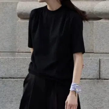 데레스 데레스 드레스업 T 셔츠 블랙