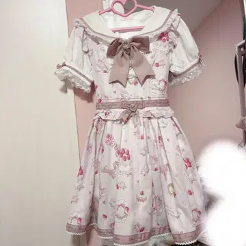 LIZLISA Salon de Fraise 패턴 원피스
