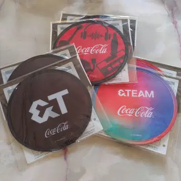 &TEAM 카라비너 포함 접이식 부채 총 3종 x 2 코카콜라