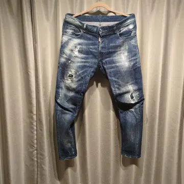 DSQUARED2 데미지 스키니 데님