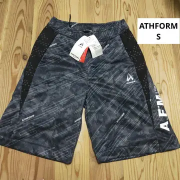 ATHFORM RUN 리플렉터 방풍 하프 팬츠 S 뒷면 블록 플리스