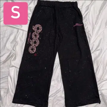 9090 girl OG 로고 글리터 스웨트 팬츠