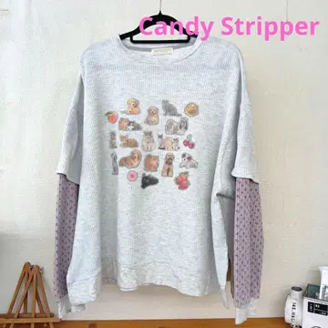 Candy Stripper STICKERS LAYERED 상의