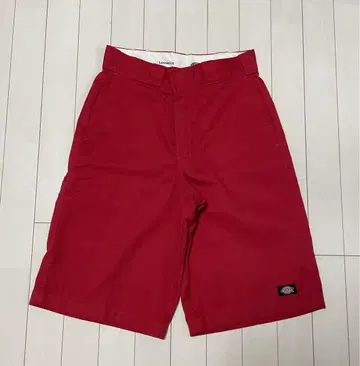 Dickies 디키즈 루즈핏 하프 팬츠 빨간색 레드 남성용
