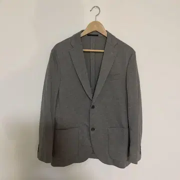 유니클로 슬림핏 저지 자켓 그레이 L