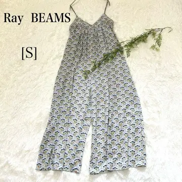 RAy BEAMS 올인원 꽃무늬 어깨끈 루즈한 사이즈 S 사이즈