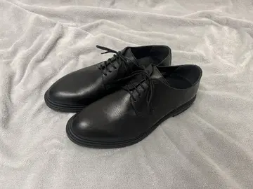 블랙 가죽 신발 레이스업