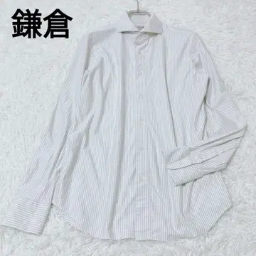 카마쿠라 남성용 셔츠 상의 스트라이프 오피스 캐주얼 심플
