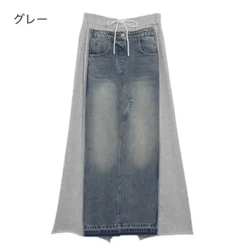 미카레 미카레 데님 도킹 스커트