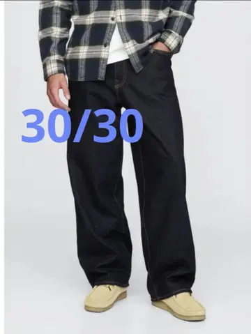 GAP 슈퍼 배기 데님 다크 린스 30/30