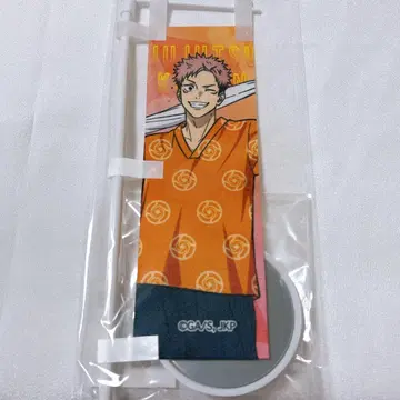 주술회전 극락탕 탁상 미니 깃발 이타도리 유우지