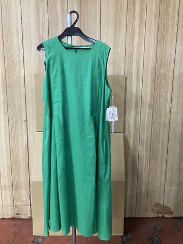 레스피기 린넨 원피스 size38 그린 미사용