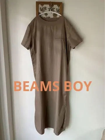 새상품급 BEAMS BOY 빔즈 보이 트윌 리브 풀오버 원피스