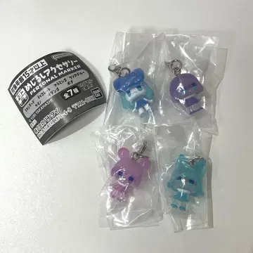 치요코 메지루시 액세서리 스탠다드 케모노 오단고 밥 4종 세트
