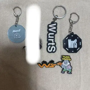 WurtS Wurtz 키링 세트 핑 배치 로고