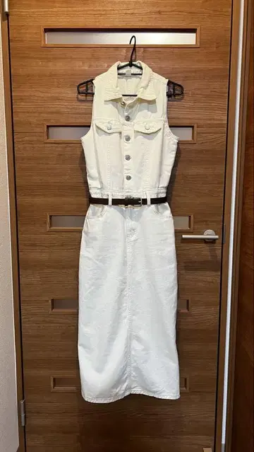 N2 STYLE 데님 슬리브리스 원피스